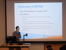 Introduction to the IEPGA (Industrial Engineering Postgraduate and Scholar Association of The University of Hong Kong)