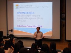 Opening Remarks by MSc(Eng) Course Coordinator Dr. L.K. Chu