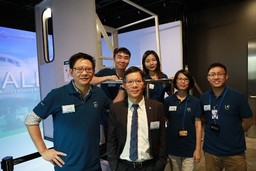 Dr. Henry Lau (middle) and his team.